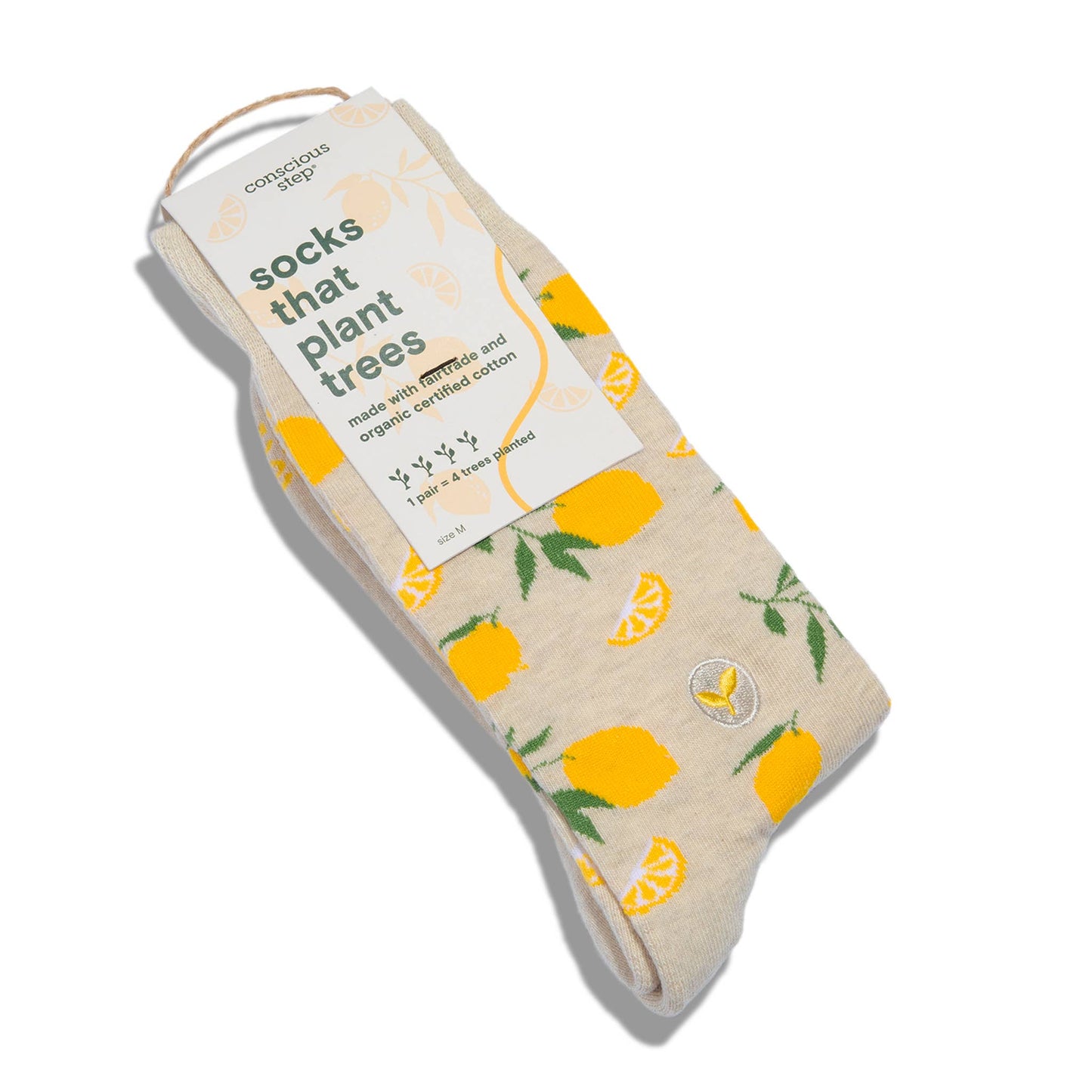 Conscious Step - Socks that Plant Trees (Beige Lemons)