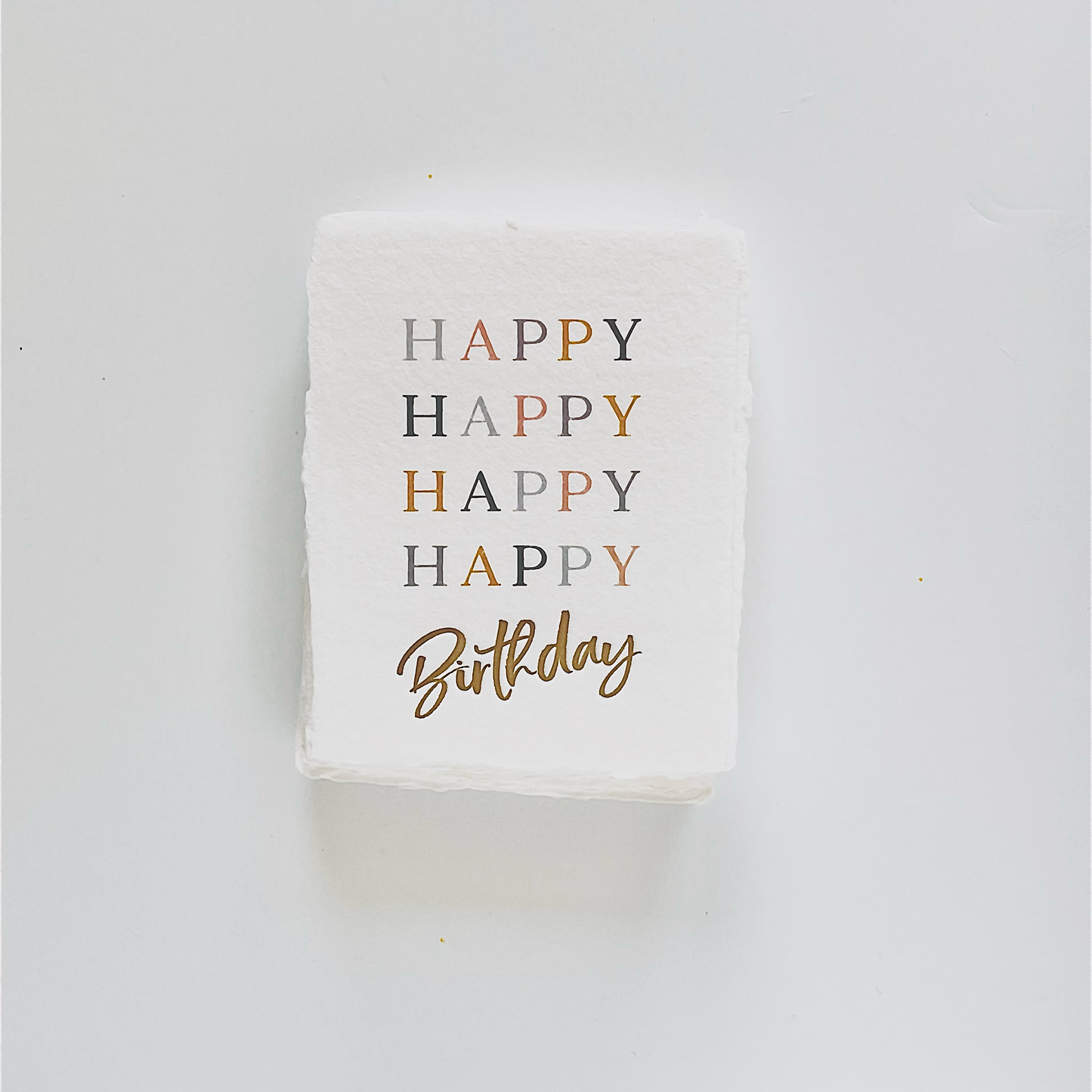 Paper Baristas - "Happy Happy Happy Happy Birthday" Greeting Card