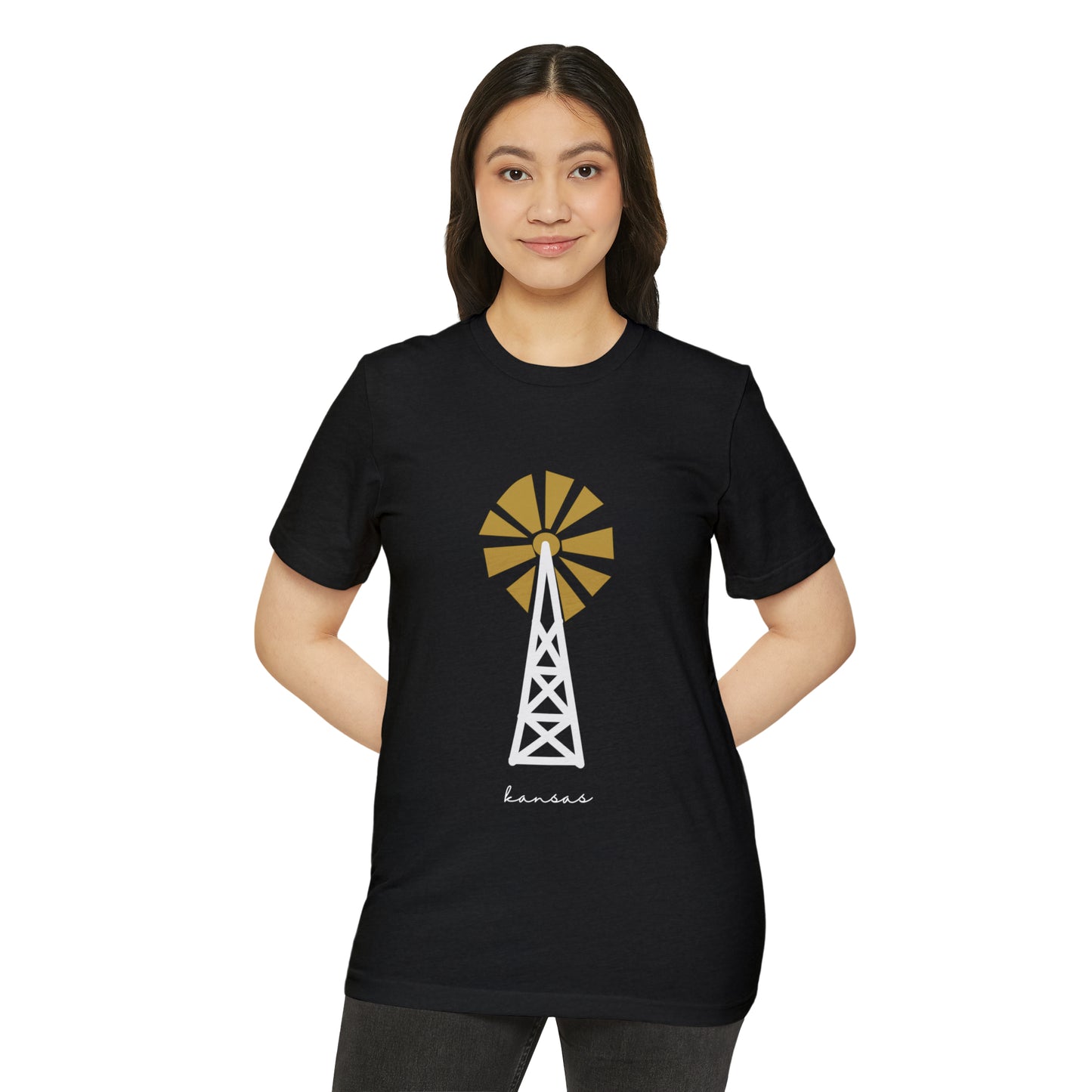 Purveyor - Kansas Windmill Unisex Recycled Organic T-Shirt