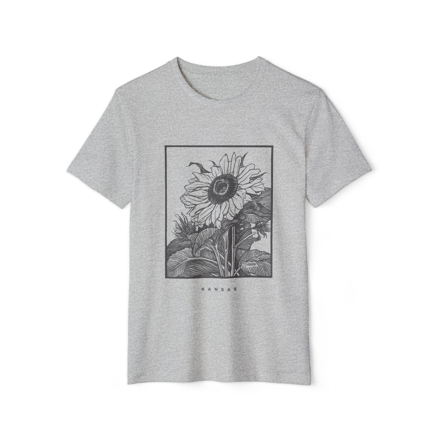 Purveyor - Kansas Sunflower Unisex Recycled Organic T-Shirt