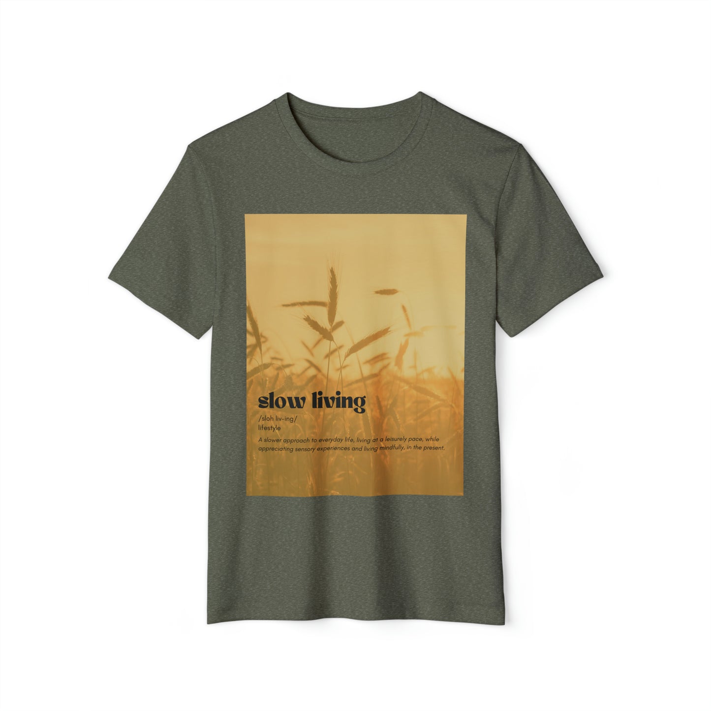 Purveyor - Slow Living Wheat Fields Unisex Recycled Organic T-Shirt