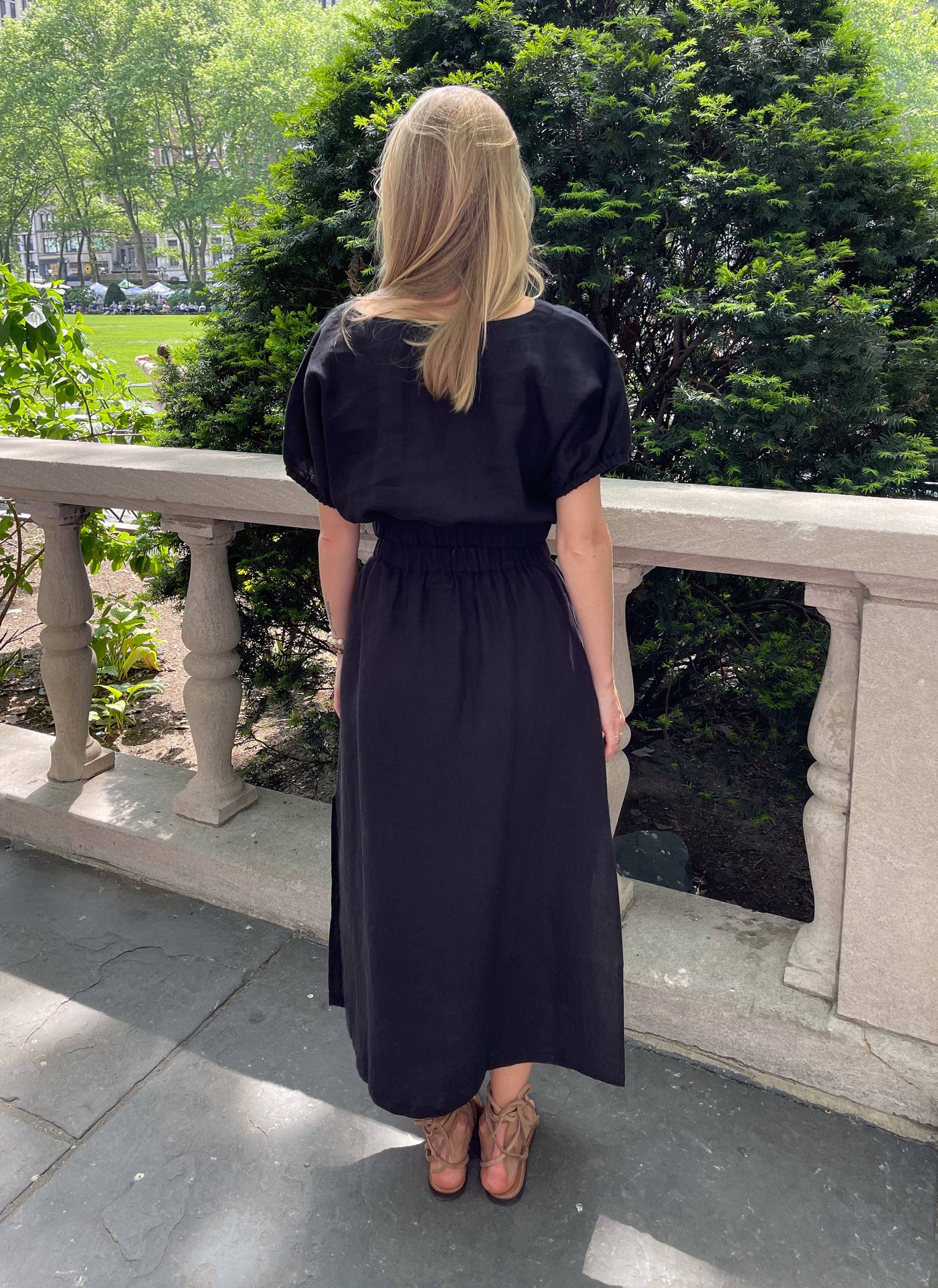 VIKOLINO - Linen Kate Skirt: Black