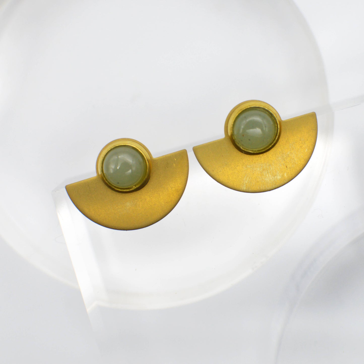 Ker-ij Jewelry - Joie Earrings: Aventurine (Green)