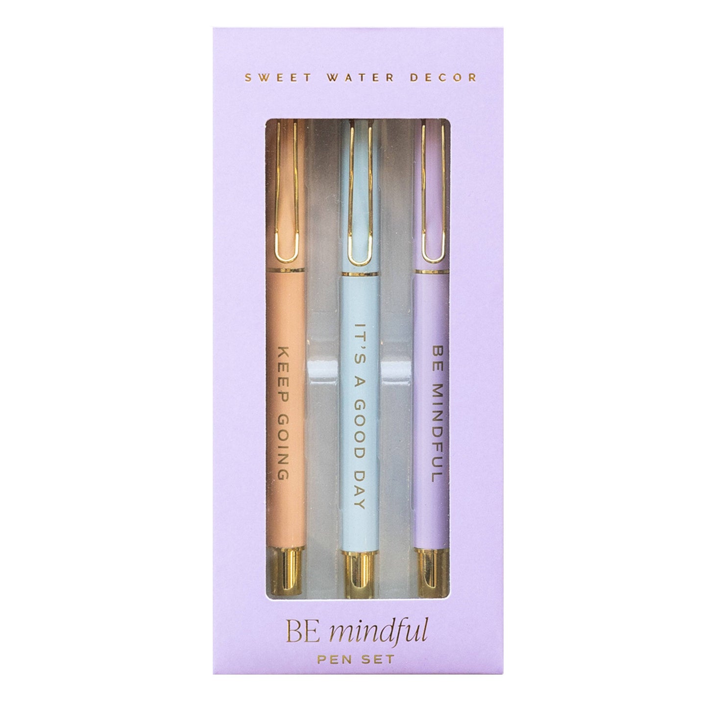 Sweet Water Decor - Be Mindful Metal Pen Set - Home Decor & Gifts