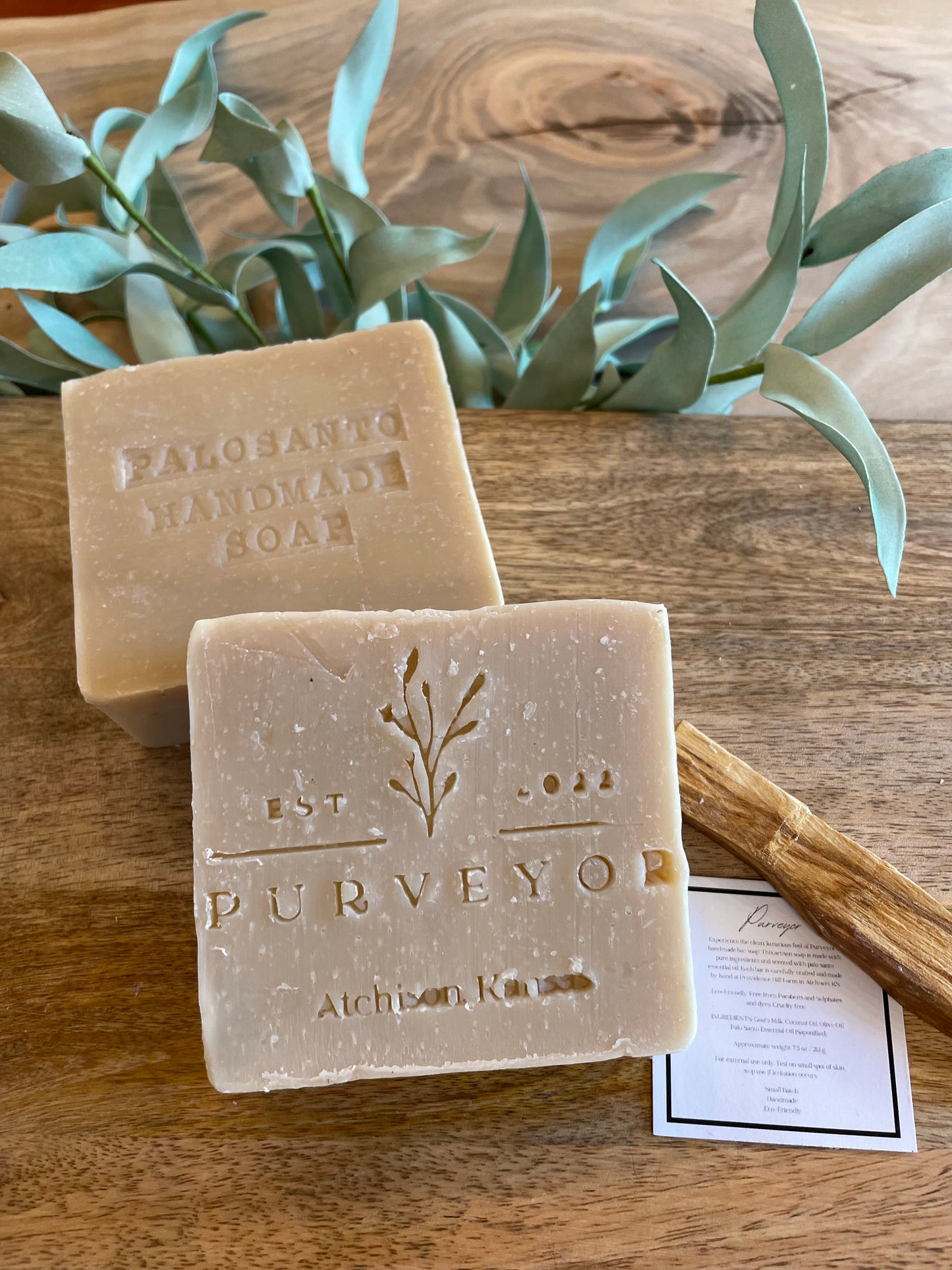 Purveyor - Handmade Bar Soap - Palo Santo