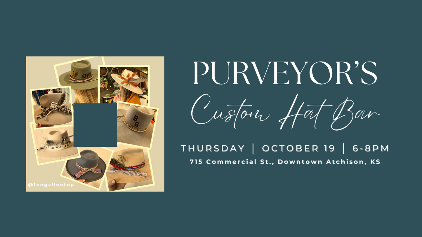 Purveyor - Custom Hat Bar Experience Ticket