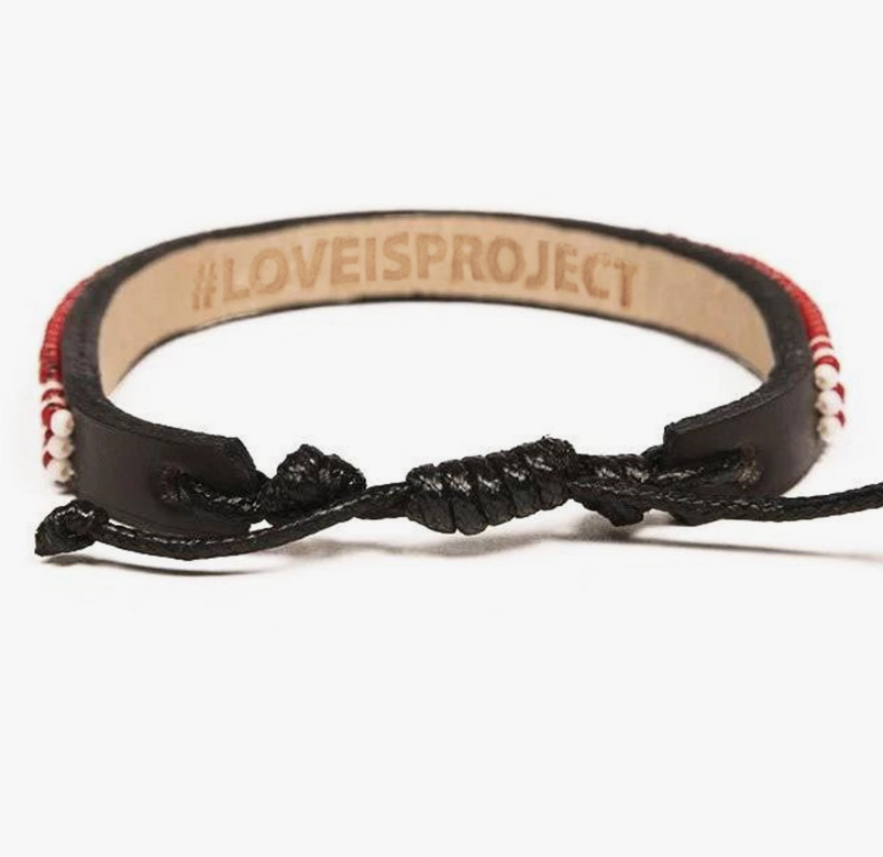 Love is Project - Skinny Love Bracelet - Red