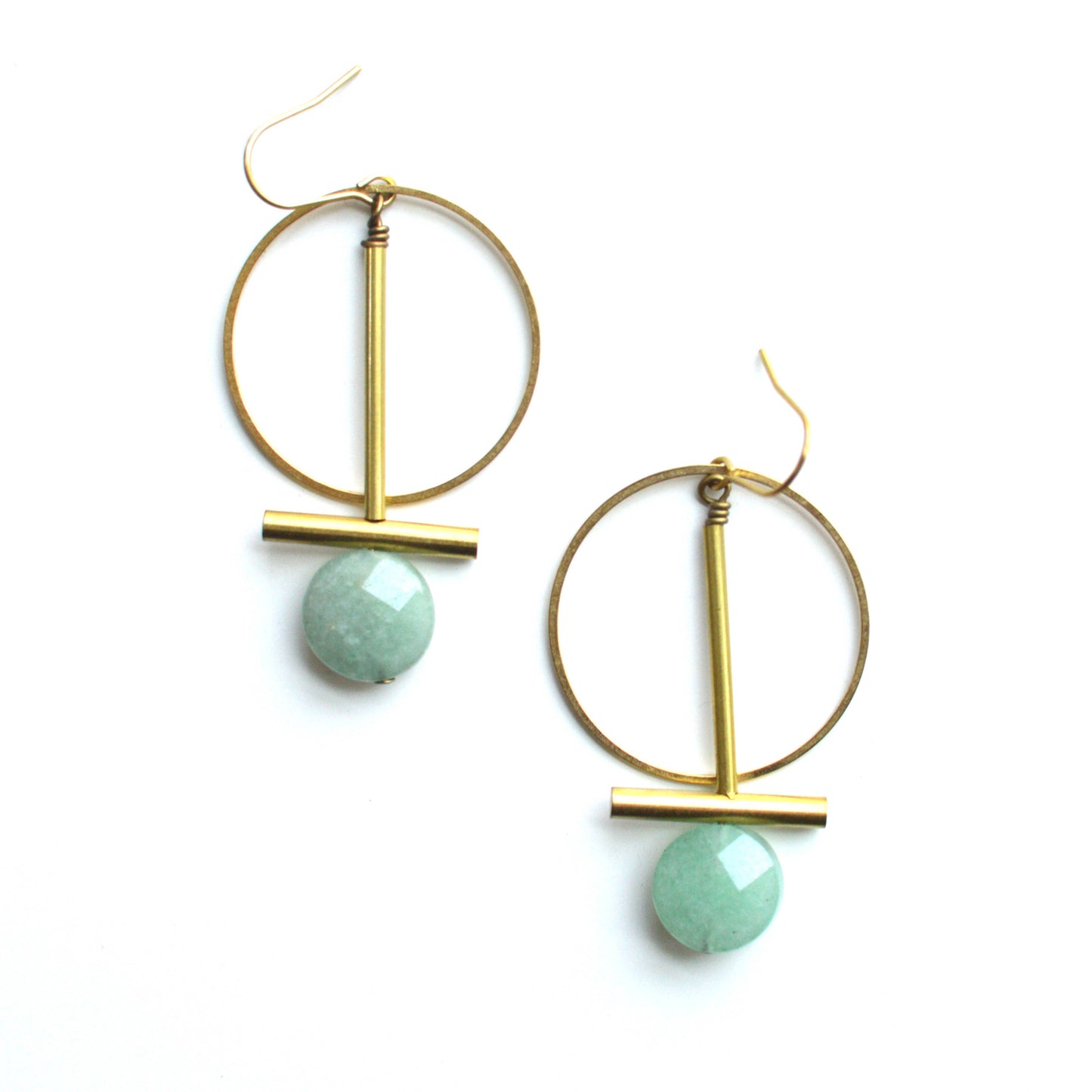 Ker-ij Jewelry - Shelton Earrings: Green Aventurine