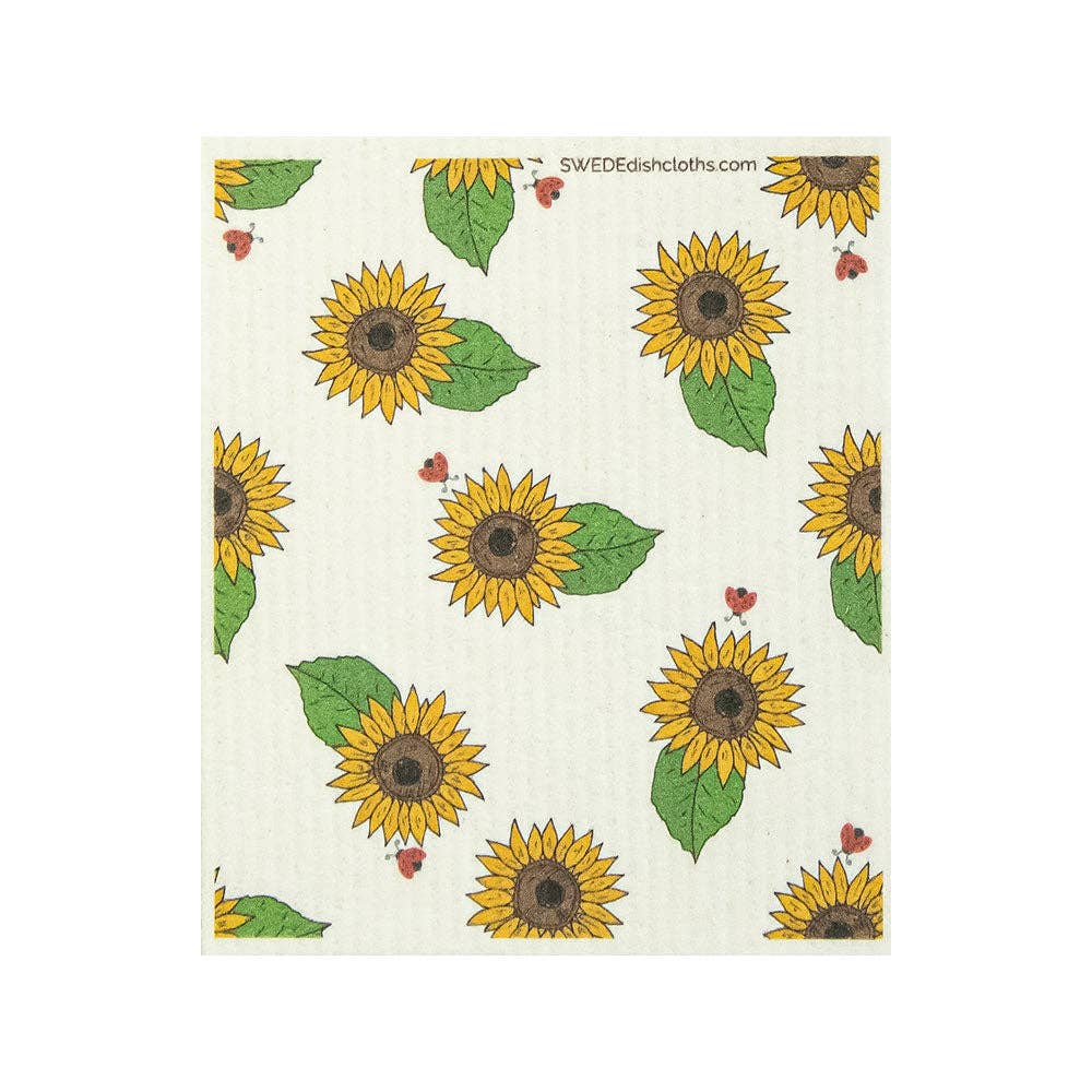 SWEDEdishcloths - Swedish Dishcloth Ladybug Sunflower