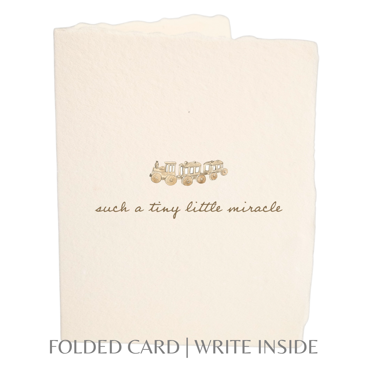 Paper Baristas - Tiny Miracle | Eco-Friendly Baby Shower Greeting Card