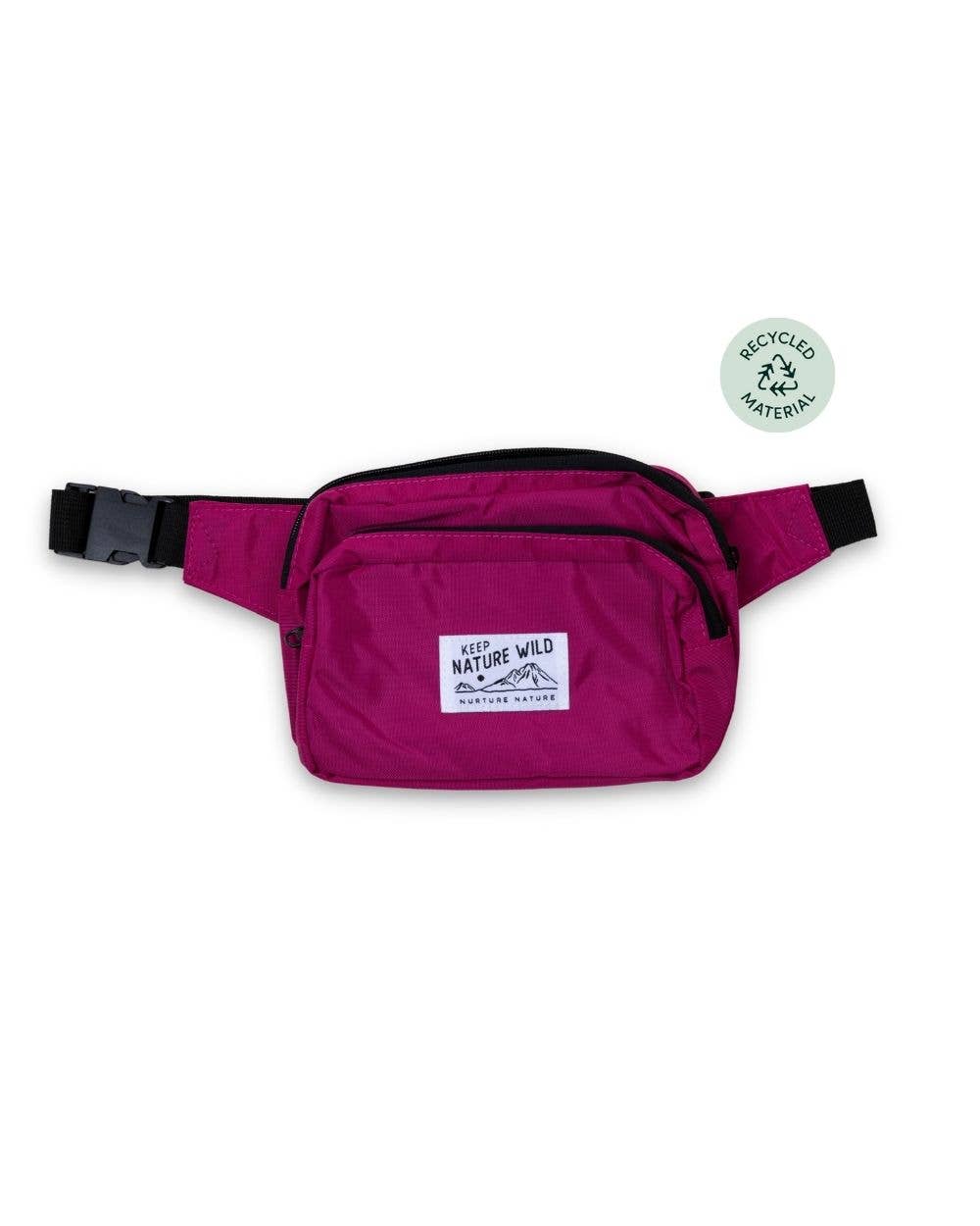 Keep Nature Wild - Everyday Recycled Fanny Pack - Fuchsia