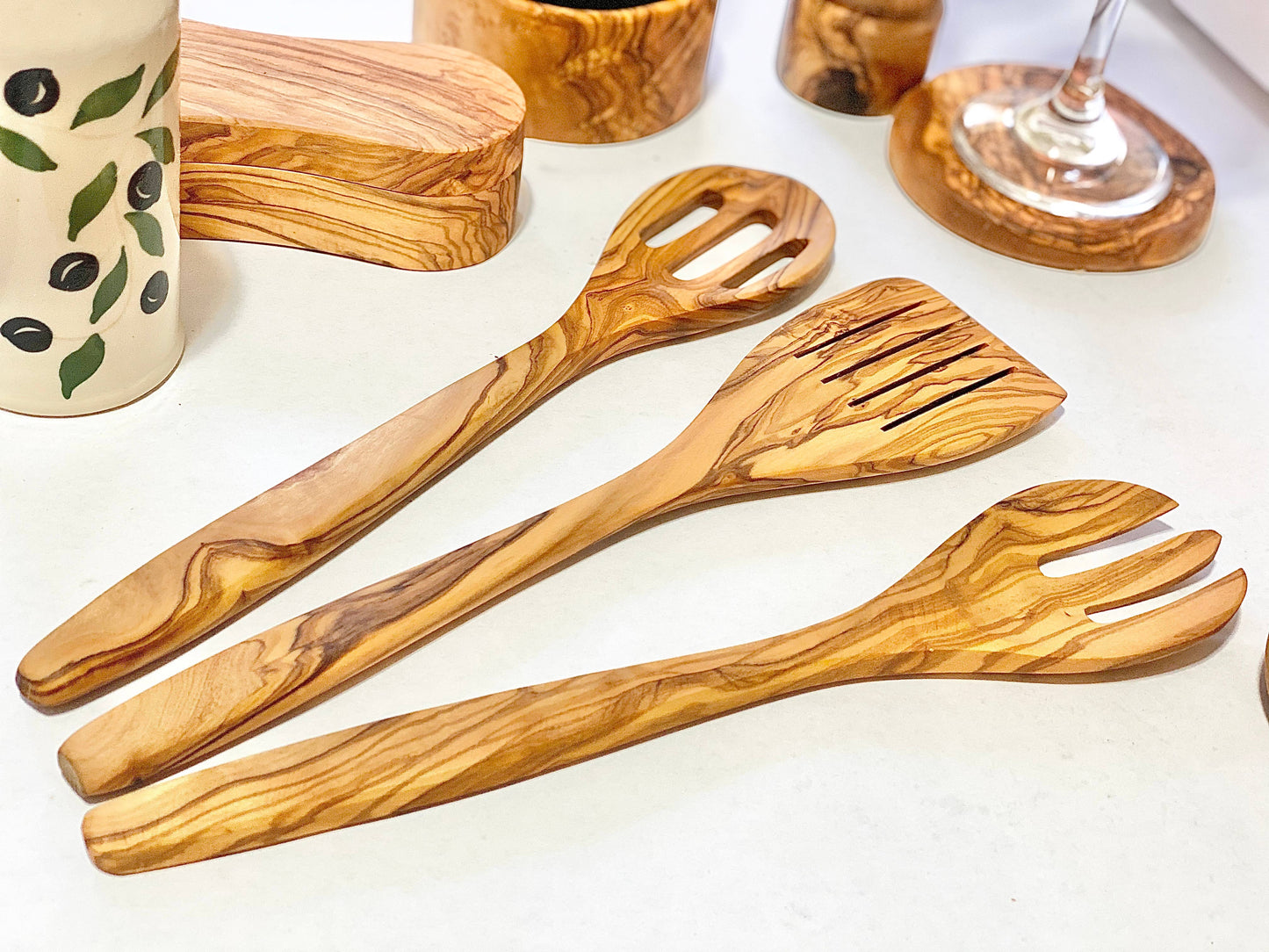 Natural OliveWood - Olive Wood Cooking Tools