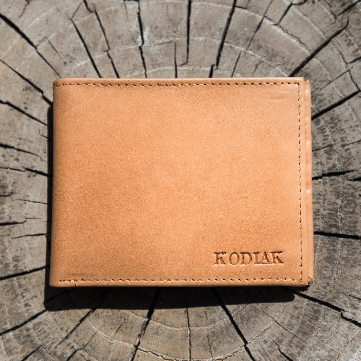 Kodiak Leather - Slim RFID Bifold - Tan