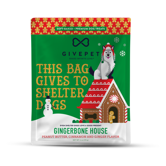 GivePet - Gingerbone House Christmas Dog Treats
