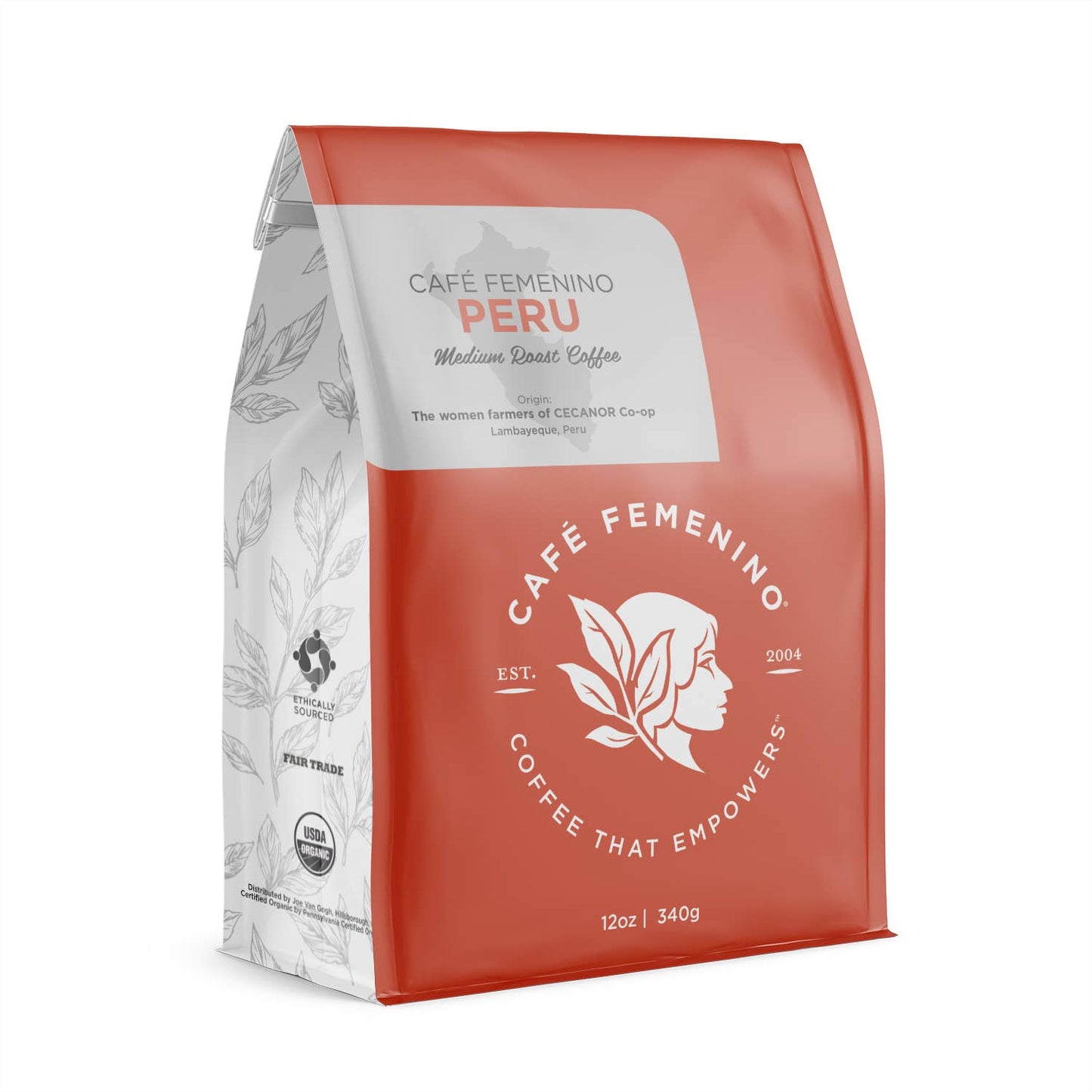 Cafe Femenino Coffee - Organic Fair Trade Peru Whole Bean Coffee