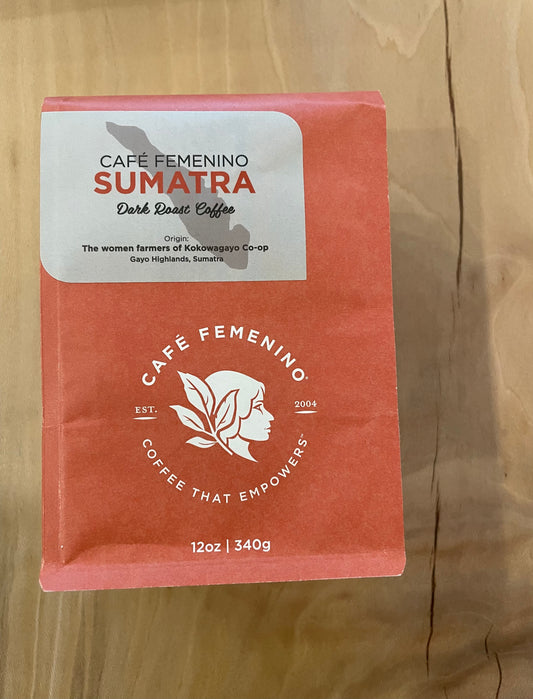 Cafe Femenino Coffee - Organic Fair Trade Sumatra Whole Bean Coffee