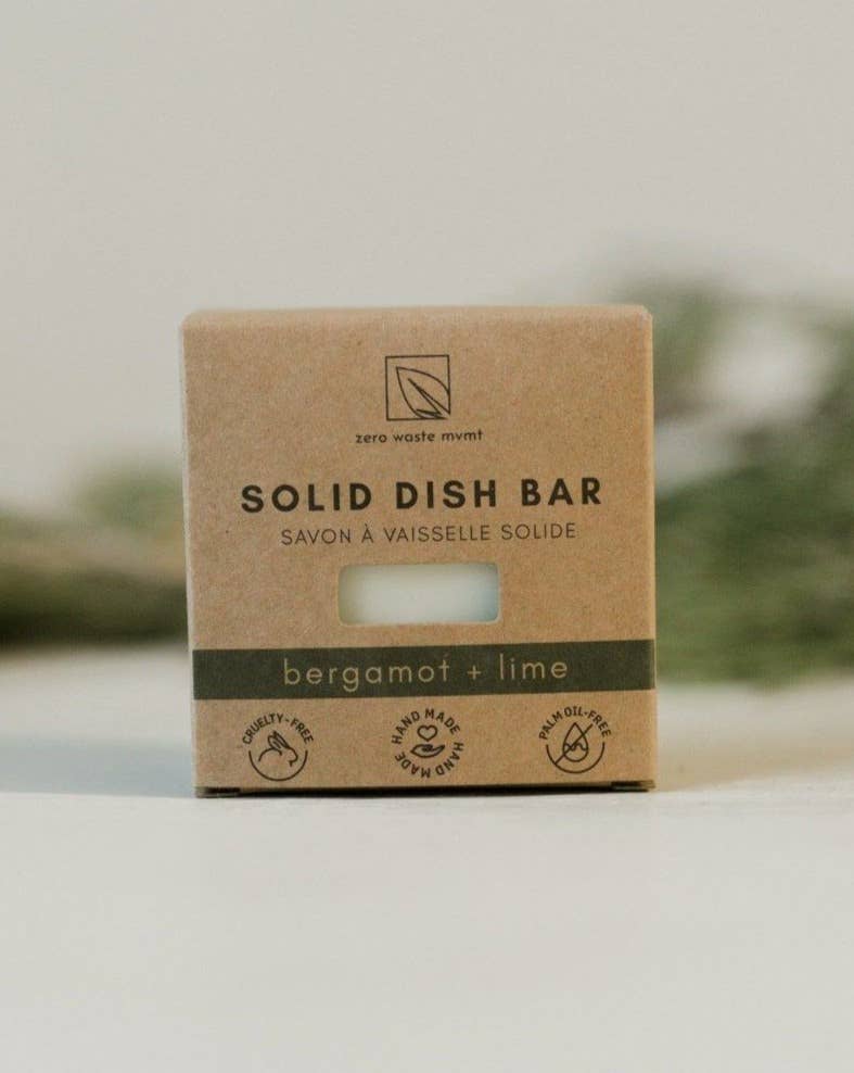 Zero Waste MVMT - Solid Dish Soap Bar | Bergamot + Lime
