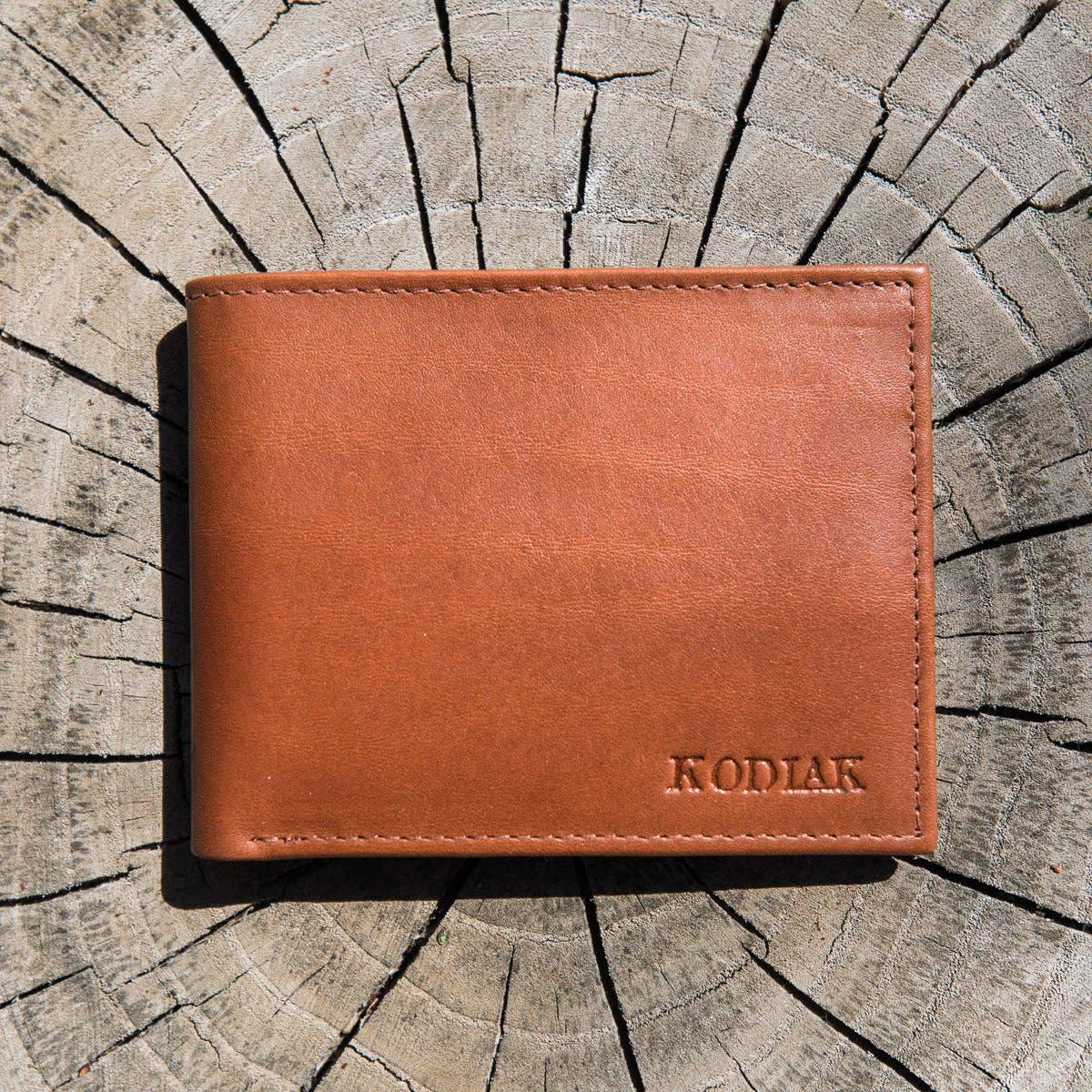Kodiak Leather - Slim RFID Bifold - Brown