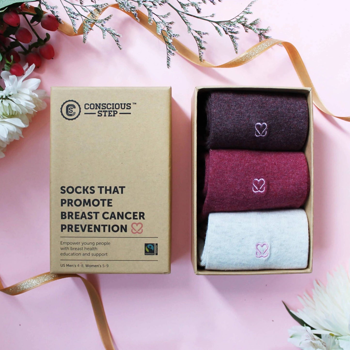 Conscious Step - Socks that Prevent Breast Cancer