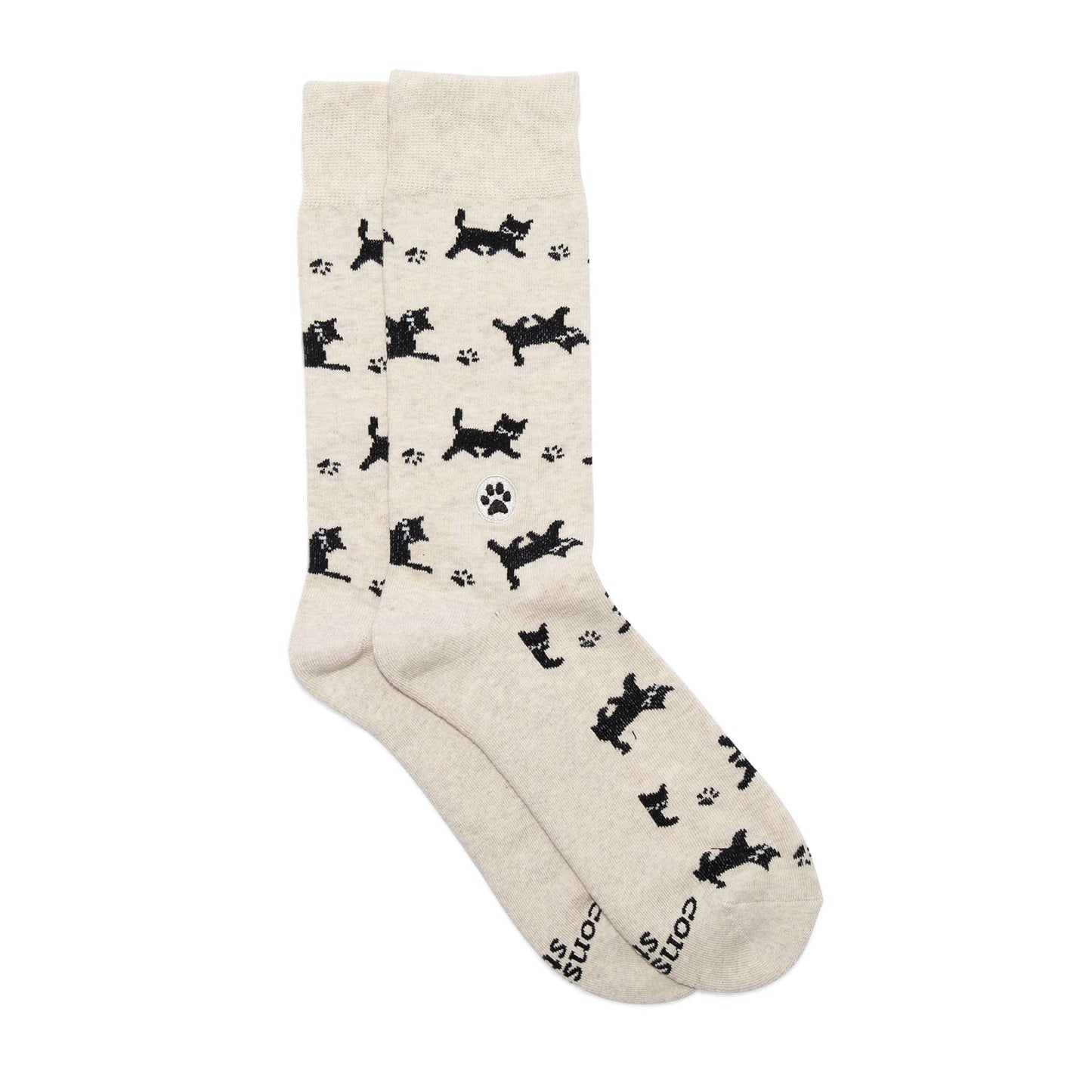 Conscious Step - Socks that Save Cats (Beige Cats)